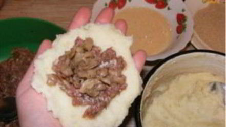 Рецепт зраз из фарша с грибами