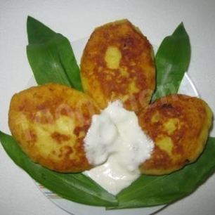 Рецепт Зраз картофельных с горохом и грибами