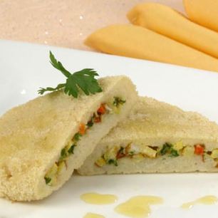 Рецепт Зраз манных с омлетом и морковью