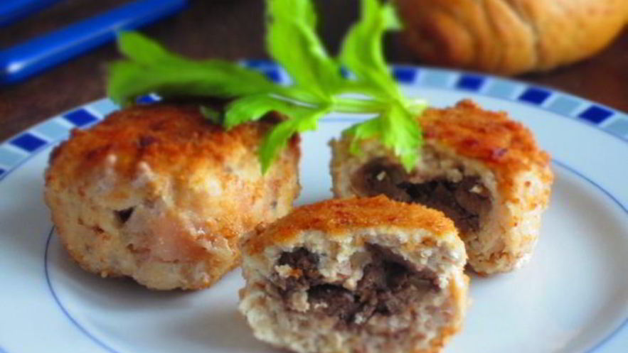 Рецепт зраз с куриной печенью и орехами