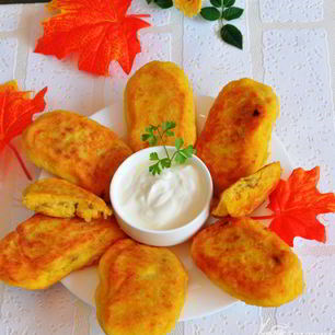 Рецепт Зраз тыквенно-картофельные с грибами