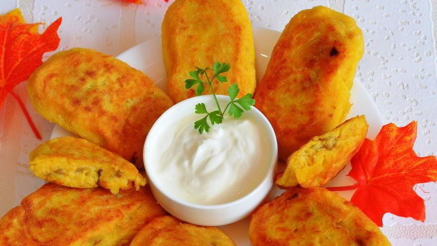 Рецепт зраз тыквенно-картофельные с грибами