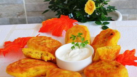 Рецепт зраз тыквенно-картофельные с грибами