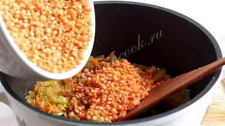 Рецепт чечевичной каши