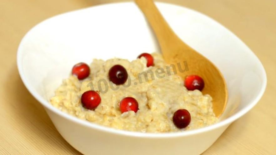 Рецепт геркулесовой каши на воде с растительным маслом