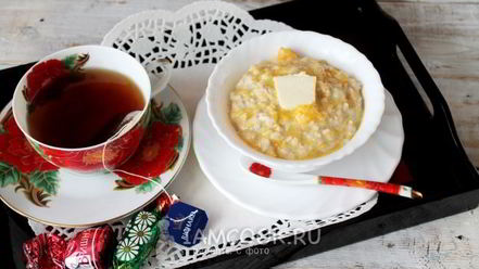 Рецепт геркулесовой каши с тыквой