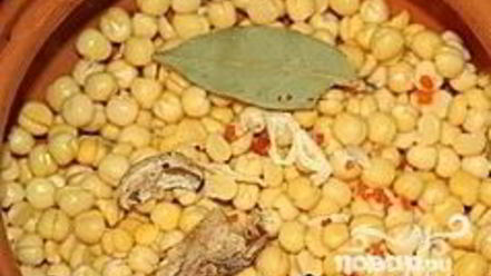 Рецепт гороховой каши в горшочке