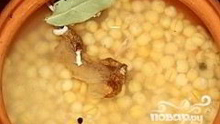 Рецепт гороховой каши в горшочке