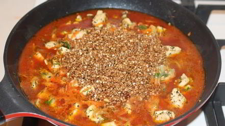 Рецепт гречки по-купечески с курицей