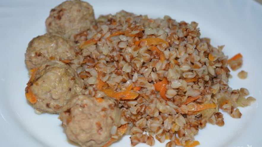 Рецепт гречки с фрикадельками