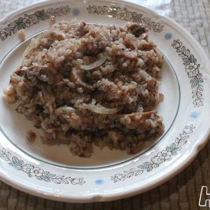 Рецепт Гречки с грибами и луком