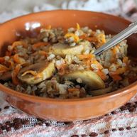 Рецепт Гречки с грибами и морковью