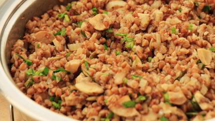 Рецепт Гречки с грибами и семечками