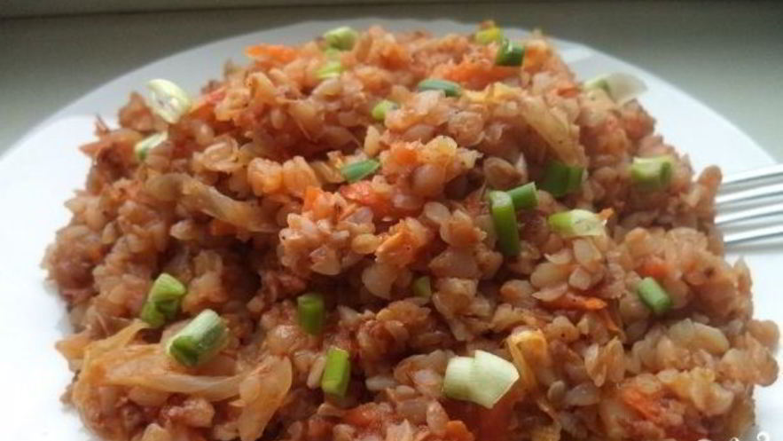 Рецепт гречки с капустой