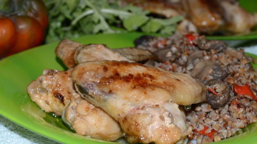 Рецепт гречки с курицей и грибами из мультиварки