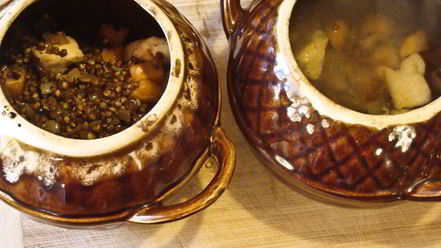 Рецепт гречки с курицей в горшочке