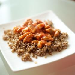 Рецепт Гречки с курицей в томатном соусе