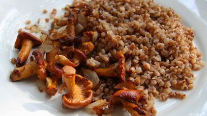 Рецепт Гречки с лисичками