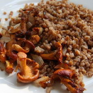 Рецепт Гречки с лисичками