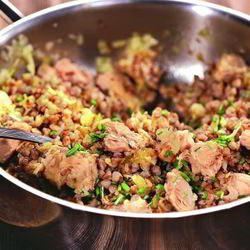 Рецепт Гречки с лососем