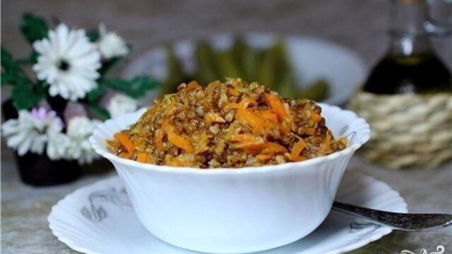 Рецепт гречки с морковью и луком