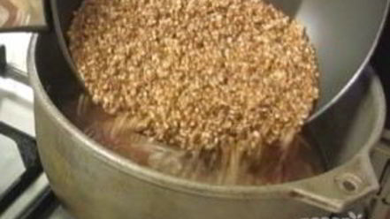 Рецепт гречки с мясом в казане