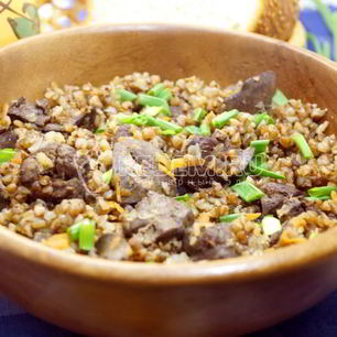 Рецепт Гречки с печенью