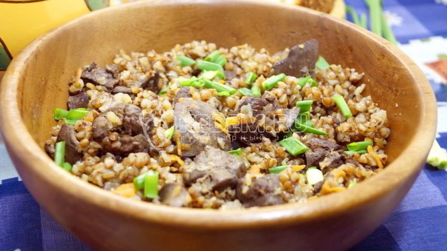 Рецепт гречки с печенью