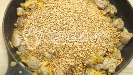 Рецепт гречки с печенью