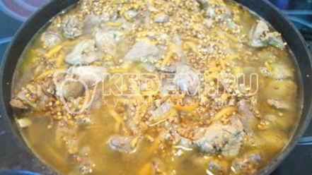 Рецепт гречки с печенью