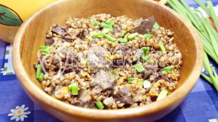 Рецепт гречки с печенью