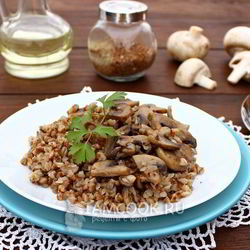 Рецепт Гречки с шампиньонами в мультиварке