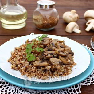 Рецепт Гречки с шампиньонами в мультиварке