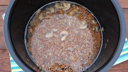 Рецепт гречки с шампиньонами в мультиварке