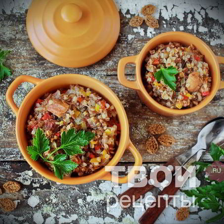Рецепт Гречки с тушенкой