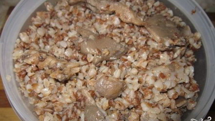 Рецепт гречки с вешенками