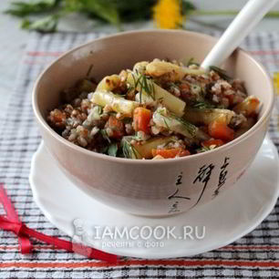 Рецепт Гречки со стручковой фасолью