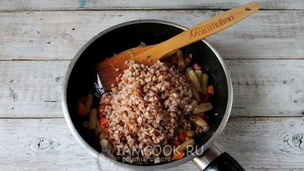 Рецепт гречки со стручковой фасолью