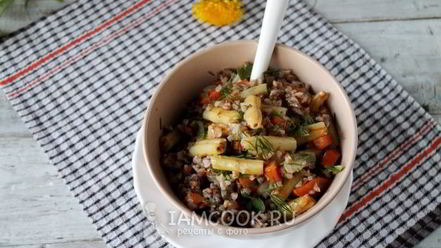Рецепт гречки со стручковой фасолью