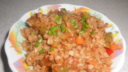 Рецепт гречки, тушенной с мясом