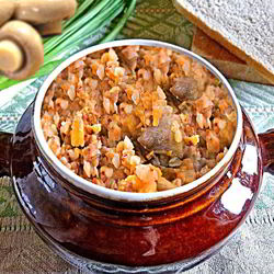 Рецепт Гречки в горшочках с грибами