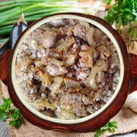 Рецепт Гречки в горшочках с печенью