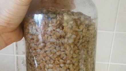 Рецепт гречневой каши без варки с ягодным соусом