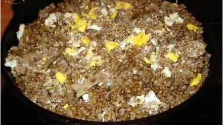 Рецепт гречневой каши с белыми грибами