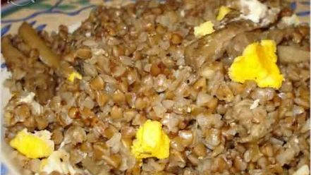 Рецепт гречневой каши с белыми грибами