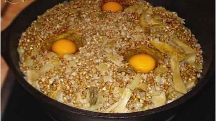 Рецепт гречневой каши с белыми грибами