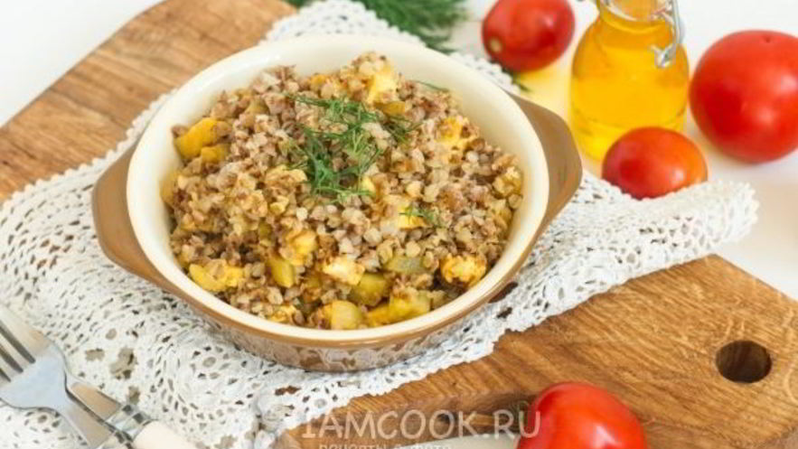Рецепт гречневой каши с кабачками и адыгейским сыром