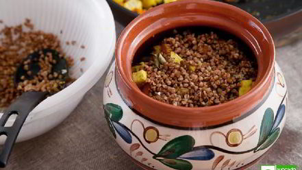 Рецепт гречневой каши с овощами и сыром