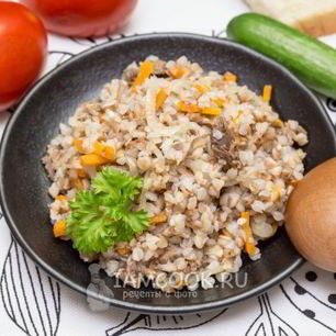 Рецепт Гречневой каши с тушенкой