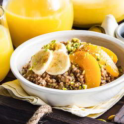 Рецепт Гречневой сладкой каши с бананами